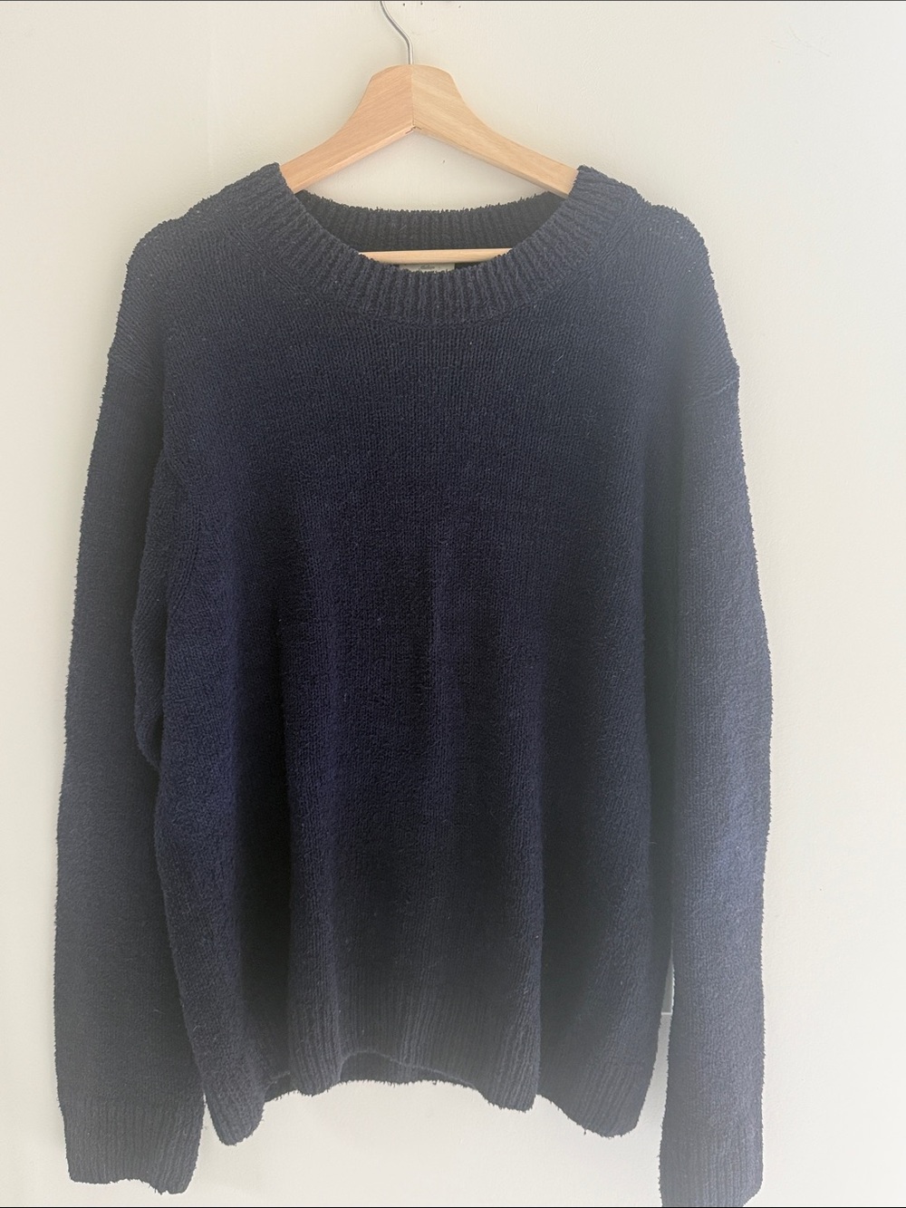 Men's Dries Van Noten Navy Crewneck Sweater - Classic Knit